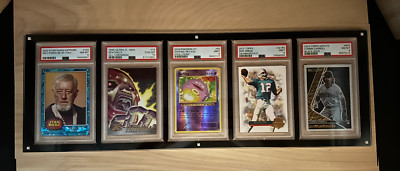 5 PSA Slabbed Graded Magnetic Trading Card Holder Heavy Duty Case Marvel