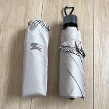 Burberrys Folding Umbrella Silver 10148