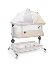 Baby Bassinet Bedside Sleeper, Upgraded Stability Bedside Crib with Full Mesh...
