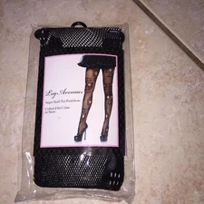 Leg Ave Sugar Skull Net Pantyhose Tights Halloween Costume Accessory UA9982