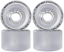 Bigfoot Freeride Longboard Wheels Stoneground Pathfinders 70mm x 45mm 80a Clear