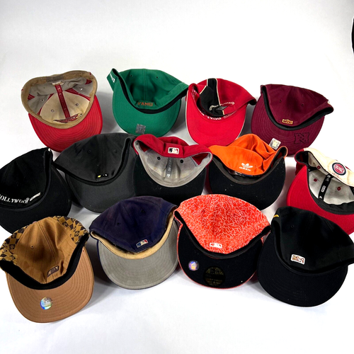 VTG New Era MLB NFL NCAA MiLB Hat Cap Lot (13) Fitted Modern Retro - Picture 2 of 10