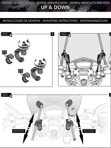 Pantalla Ajustable Puig Up & Down Transparente Honda CB 500 F 2013 - Actualidad - Imagen 5 de 10