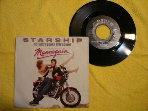 1987 STARSHIP "NOTHING'S GONNA STOP US NOW" W/ORIG. PIC SLEEVE 45 rpm 7"
