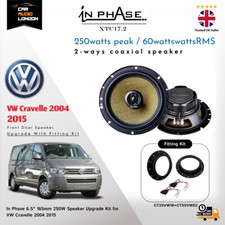 In Phase XTC17.2 250W 2-Way Coaxial Speaker Adapters + Harness for VW Cravelle