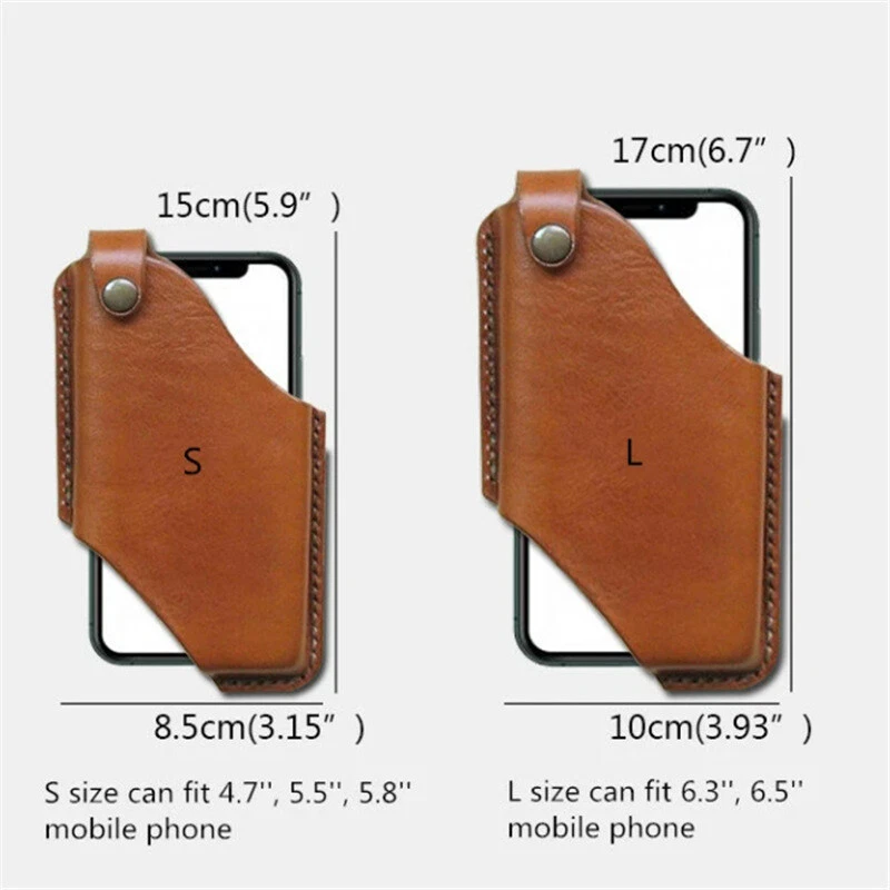 Mens Retro Cell Phone Belt Pack Bag Loop Waist Holster Pouch Case