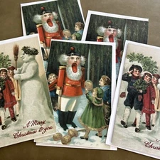 Merck Family’s Old World Christmas 6 Cards and 6 Envelopes.