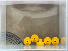 LEGO Parts - Bright Light Orange Tile, Round 1 x 1 Bar Holder - No 20482 - QTY 5