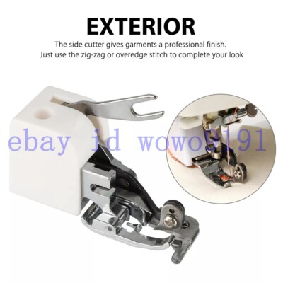 Sewing Machine Side Cutter Overlock Presser Foot Tool For Brother Singer Janome