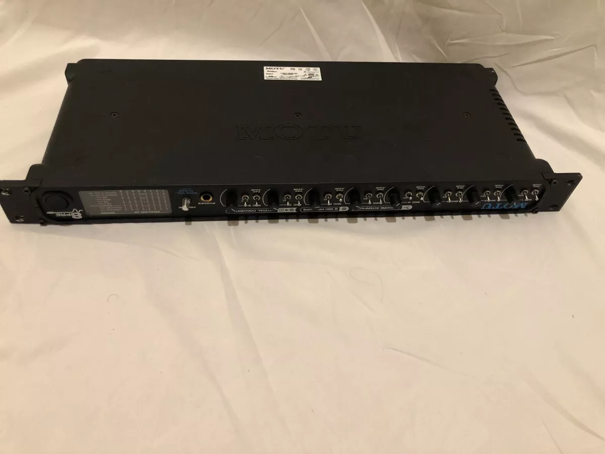 Motu 8Pre Firewire Audio Interface 8 Mic Pre Amps WORKING.