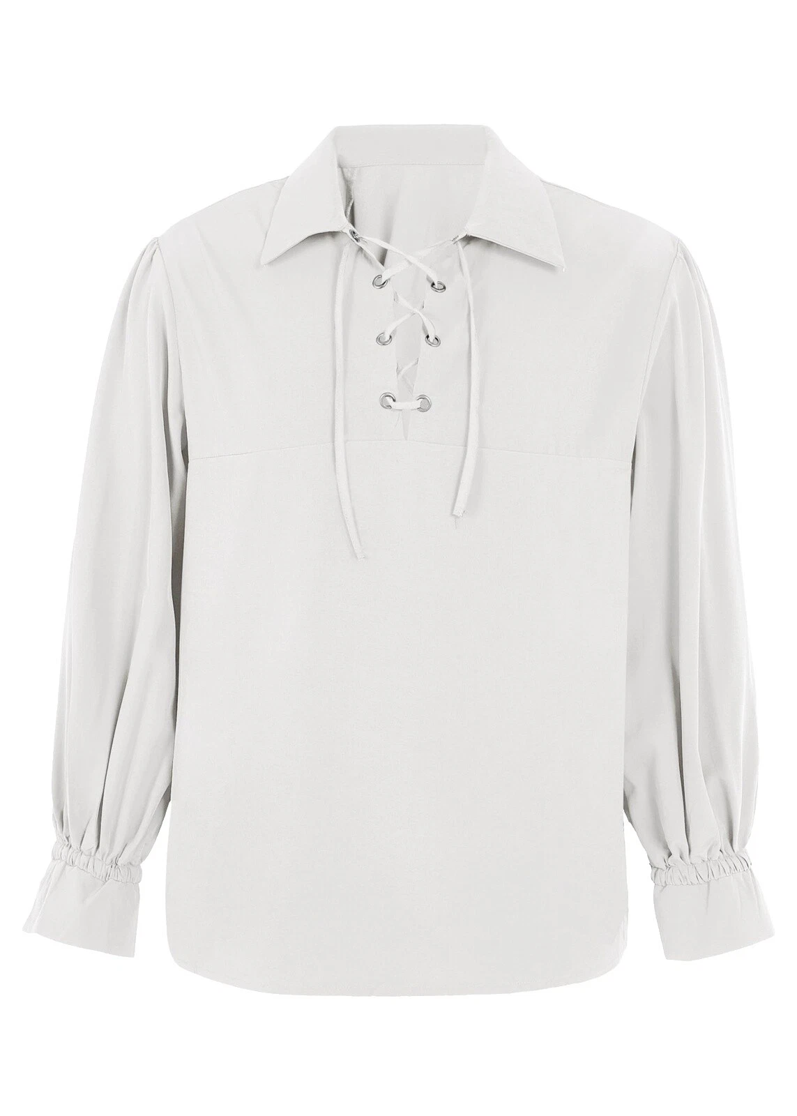 Disfraces de pirata de Poliéster Blanco