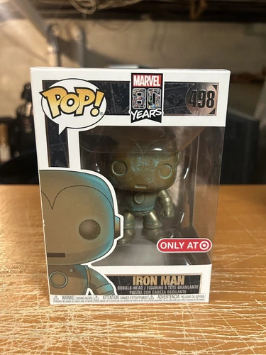 Funko Pop MARVEL 80 AÑOS - IRON MAN (PÁTINA) #498 - EXCLUSIVO OBJETIVO