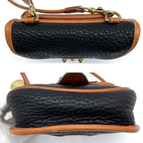 Dooney & Bourke Gürteltasche schwarz Leder Vintage Cavalry Mini Crossbody RAR! - Bild 4 von 8