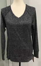 RBX Gray/ Black athletic Shirt With Lace Panel In Back Size S NEW Retails  $48