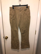 Lands End Plus Girls SZ 16 Beige Corduroy Jeans Pants 31X28