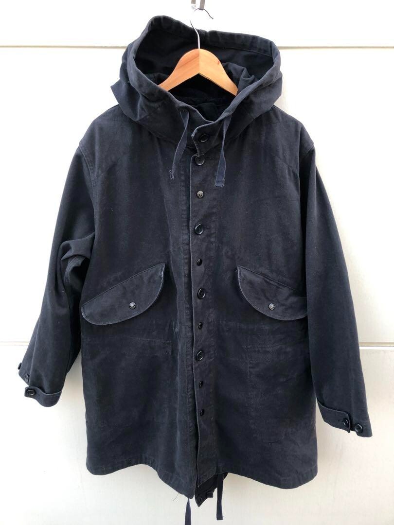 Engineered Garments men's Highland Parka denim size M black Engineered Garments men's Highland Parka denim size M black