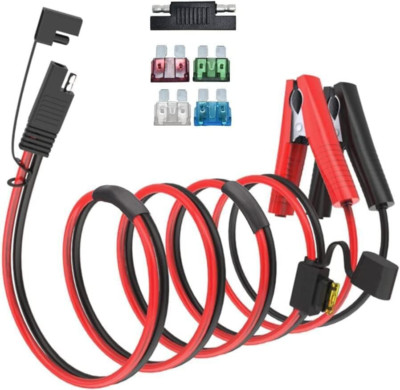 10AWG SAE to Alligator Clips,Battery Alligator Clip to SAE Connector Extension C