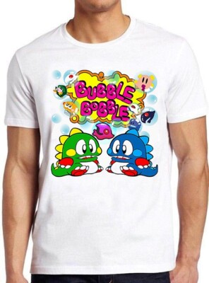 T-Shirt Bubble Bobble Game Amiga Online Gaming Meme Unisex lustig Geschenk 1040