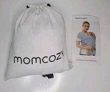 Momcozy Baby Wrap Carrier Sling Easy to Wear Infant Carrier Black Up To 35 