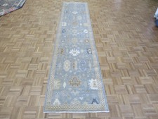 2'10 x 12'1 Runner Hand Knotted Gray Peshawar Oriental Rug G14334