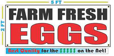 FARM FRESH EGGS Banner Sign NEW Larger Size Best Quality for the  