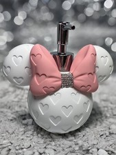 DISNEY MINNIE MOUSE Soap Dispenser Lotion Pump Head Shape Hearts Diamonds New