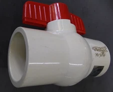 1 1/2" PVC SCH 80 BALL Valve SLIP X SLIP 150 PSI