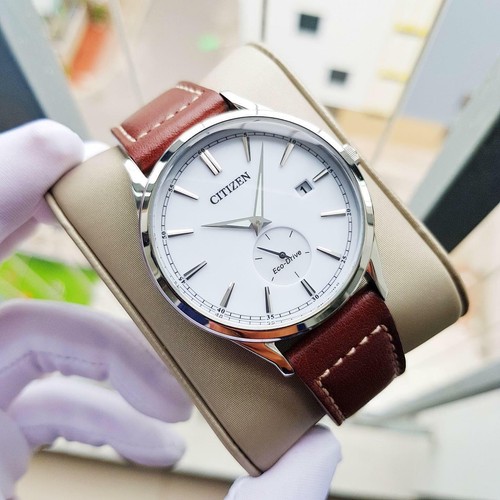 Citizen Eco-Drive BV1119-14A Analog Men's White Dial Brown Leather Date  Watch 691350465979 | eBay