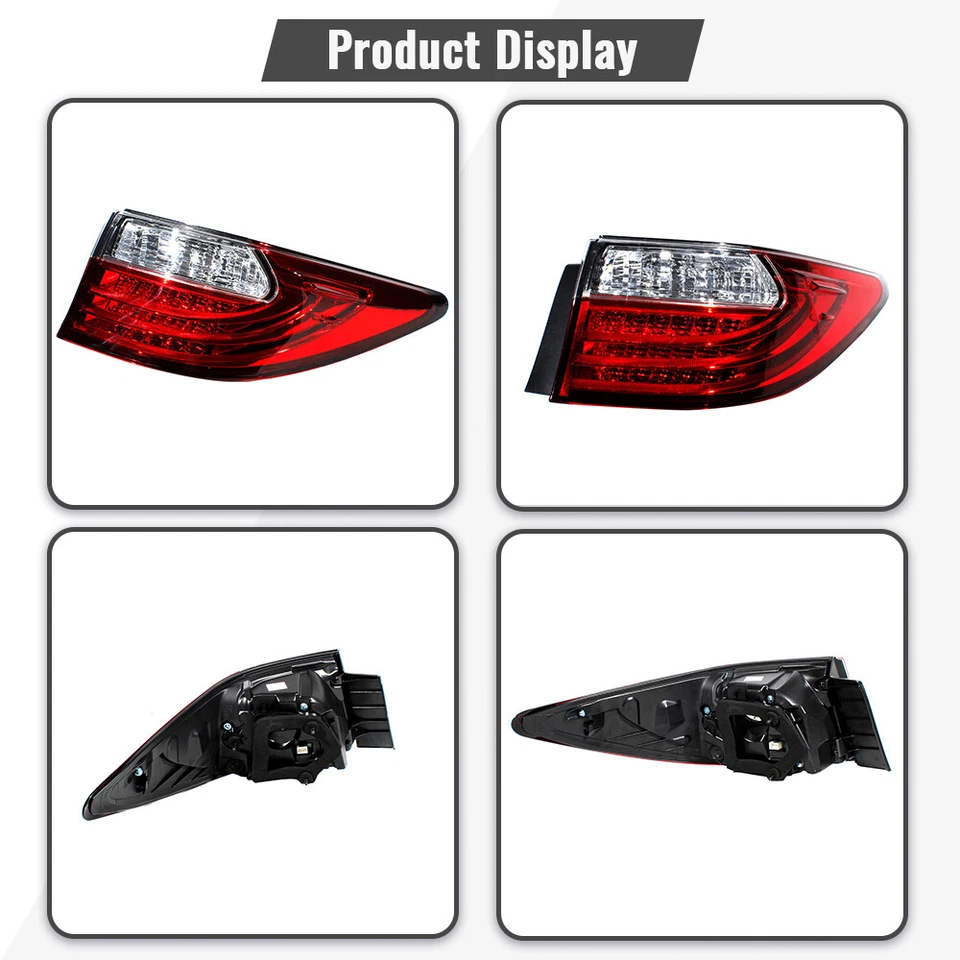 右乘客侧外卤素尾灯适用于 2013 2014 年 2015 年雷克萨斯 ES350 — 第 2/4 张图片