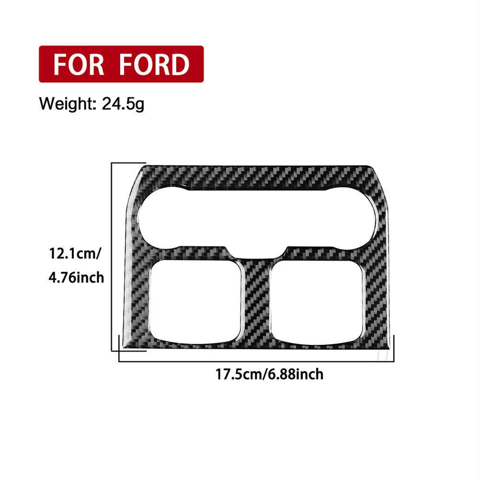 Крышка рамы задней панели управления автомобиля из углеродного волокна винил для Ford Explorer 13-18 1X - Изображение 3 из 4
