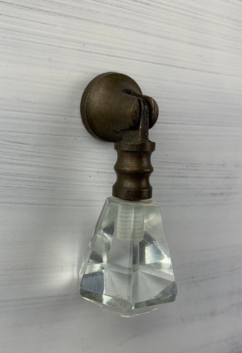 Antique Brass Style Drawer Pulls Handles Teardrop Glass Kitchen Cabinet Knobs - Picture 6 of 12