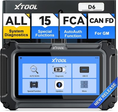 2025 XTOOL D6 OBD2 Scanner Diagnostic All System Scan Upgrade From XTOOL D5S/D5