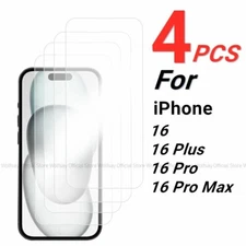 Tempered Glass Screen Protector For iPhone 16 Pro Max Plus