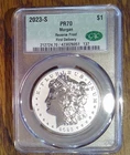2023-S Morgan Silver Dollar $1 US Mint Reverse Proof .999 CAC PR70 (051)