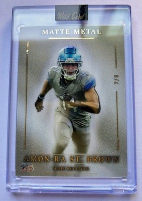 🇺🇸Wild Card Matte Metal 2026 Amon-Ra St. Brown 7/8 Lions America 250🇺🇸