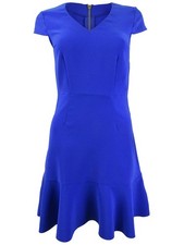Betsey Johnson Women's Ruffle-Hem Dress (0, Ultramarine) 192523583327