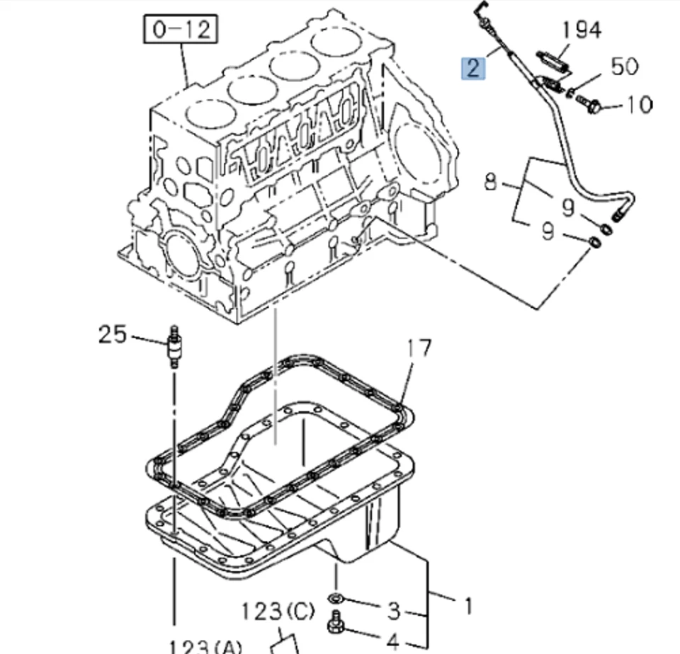 Dipstick Gauge Oil Level For ISUZU NRR NPR NPR-HD NQR 79 cm (31,1in) 01-07 — 第 2/4 张图片