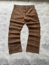 Vintage Levi's 507 Bootcut Jeans Waxed Brown Denim W32 L32