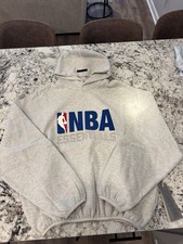 Fear of God Essentials NBA Hoodie Light Heather Grey