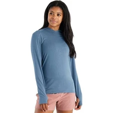 Free Fly Women's Bamboo Shade Hoodie II - Slate Blue