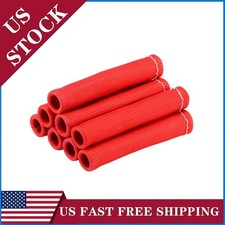 8x 2500 Spark Plug Wire Boots Protector Sleeve Heat Shield Cover For 6 Inch