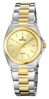 Festina Damen | Goldenes Zifferblatt | Zweifarbiges Armband F20556/3 Uhr