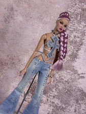 New Design Miniature Dolls Dress fit Fashion Royalty FR2 Handmade Doll Clothes