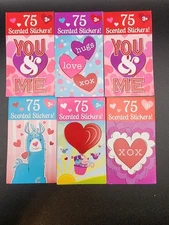  Stickers Scented, 6 books of 75 Stickers