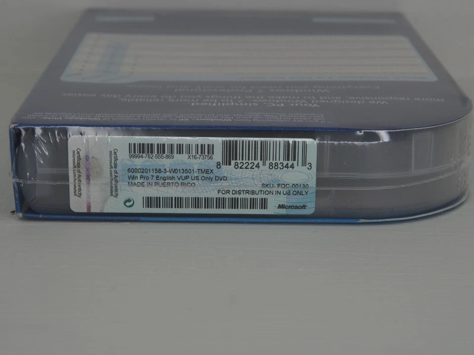 Actualización profesional de Windows 7 INCLUYE SERVICE PACK 1 DVD discos de 32 y 64 bits Foto 3 de 3