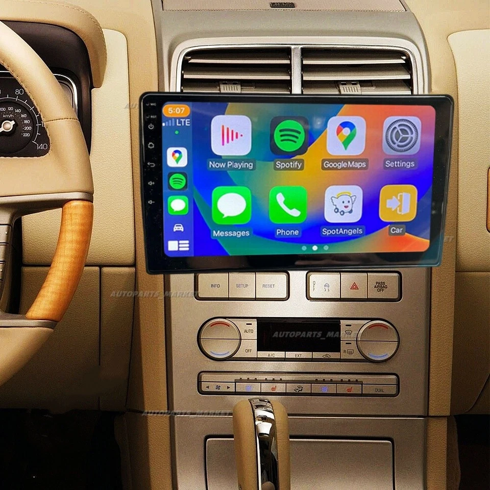 For 2007 2008 2009 Lincoln MKX Android 13 Carplay Car Stereo Radio GPS Navi +Cam Foto 2 de 4