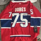 JAKUB DOBES AUTOGRAPH SIGNED MONTRÉAL CANADIENS NHL HOCKEY JERSEY COA AUTO LARGE
