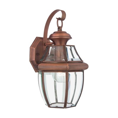 Newbury Outdoor Wandleuchte Lackiertes gealtertes Kupfer  Quoizel QZ-NEWBURY2-M-