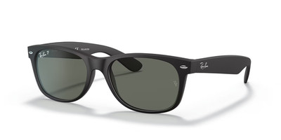 Ray-Ban New Wayfarer RB2132 622/58 55-18-145 Black Frame Polarized Lenses