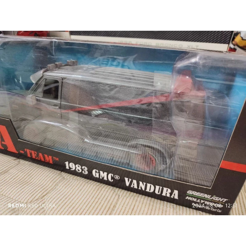 Greenlight 1:18 GMC 1983 Vandura A-TEAM Weathered Version Collectible Car - Image 3 of 3